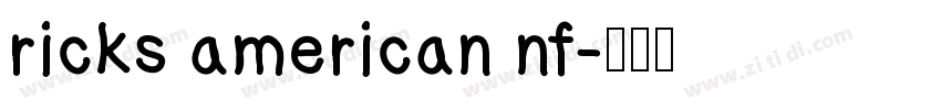 ricks american nf字体转换